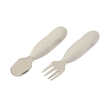 Load image into Gallery viewer, Beaba Fork & Spoon Stainless Steel Pre-Cutlery - Velvet Grey