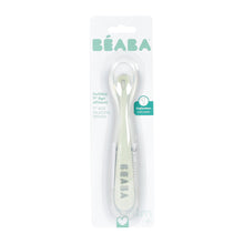 Load image into Gallery viewer, Beaba 1st Stage Silicone Spoon - Misty Green