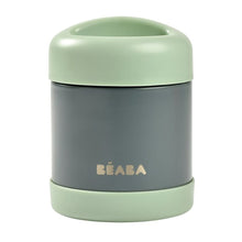 Load image into Gallery viewer, Beaba Stainless Steel Food Container 300ml - Mineral Grey/Sage Green