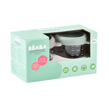 Load image into Gallery viewer, Beaba Glass Jars 250ml 2 Pack - Sage Green/Grey