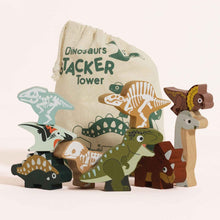 Load image into Gallery viewer, Le Toy Van Wooden Stacking Dinosaurs & Bag - Jurassic