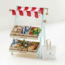 Load image into Gallery viewer, Le Toy Van Wooden Market Stall & Fruit Play Food Crate