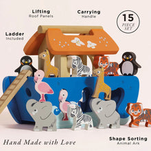 Load image into Gallery viewer, Le Toy Van Noah's Ark & Animals Shape Sorter