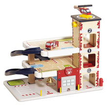 Load image into Gallery viewer, Le Toy Van Fire & Rescue Wooden Garage
