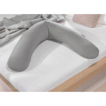 Load image into Gallery viewer, Theraline The Original Maternity and Nursing Pillow - Melange Mid Grey Bamboo