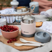 Load image into Gallery viewer, Beaba Stainless Steel Food Container 300ml - Dark Mist/Light Pink