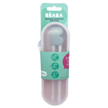 Load image into Gallery viewer, Beaba 3 in 1 Learning Chopsticks - Green Blue