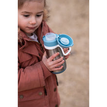 Load image into Gallery viewer, Beaba Stainless Steel Spout Bottle 350ml - Blue
