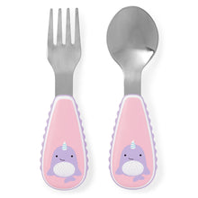 Load image into Gallery viewer, Skip Hop Zoo Utensils Fork & Spoon - Narwhal