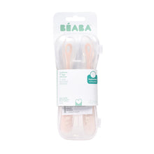 Load image into Gallery viewer, Beaba 1st Stage Silicone Spoons &amp; Case 2 Pack - Cotton Candy/Sorbet Duo
