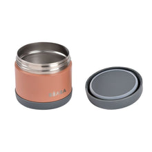 Load image into Gallery viewer, Beaba Stainless Steel Food Container 500ml - Terracotta/Mineral Grey
