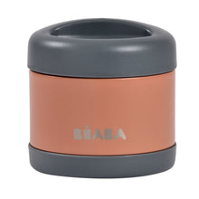 Load image into Gallery viewer, Beaba Stainless Steel Food Container 500ml - Terracotta/Mineral Grey
