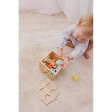 Load image into Gallery viewer, Bubble Wooden Shape Sorting Cube
