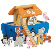 Load image into Gallery viewer, Le Toy Van Noah's Ark &amp; Animals Shape Sorter
