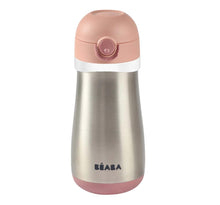 Load image into Gallery viewer, Beaba Stainless Steel Spout Bottle 350ml - Pink
