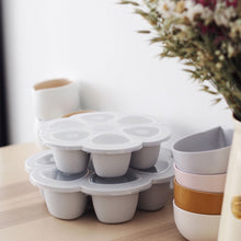 Load image into Gallery viewer, Beaba Multiportions Silicone Freezer Tray 6 x 90ml - Grey
