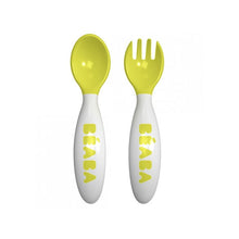 Load image into Gallery viewer, Beaba 2nd Stage Training Fork &amp; Spoon with Case - Nude
