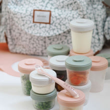 Load image into Gallery viewer, Beaba Clip Portions Meal &amp; Food Storage Expert Pack - Eucalyptus
