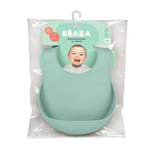 Load image into Gallery viewer, Beaba Silicone Bib - Sage Green
