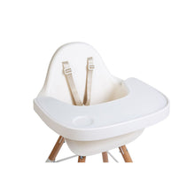 Load image into Gallery viewer, Childhome Evolu Feeding Tray + Silicone Placemat - White
