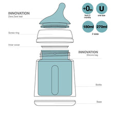Load image into Gallery viewer, Suavinex Zero Zero Anti Colic Bottle 270ml - Medium Flow 3M+
